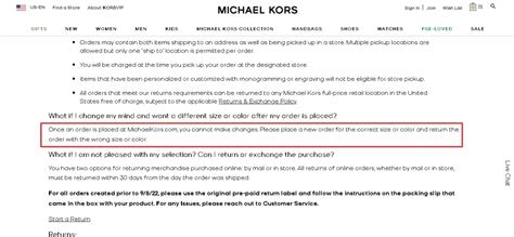 michael kors cancel order|michael kors customer service.